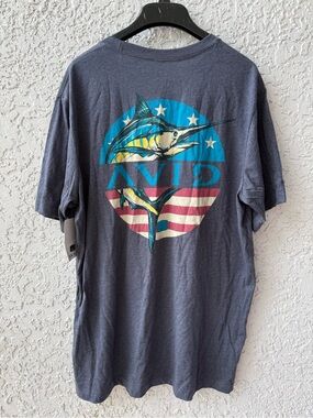 Avid Men’s Short Sleeve Marlin Graphic Fishing T-Shirt XL